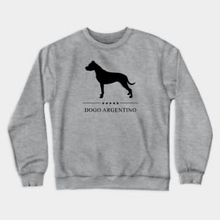 Dogo Argentino Black Silhouette Crewneck Sweatshirt